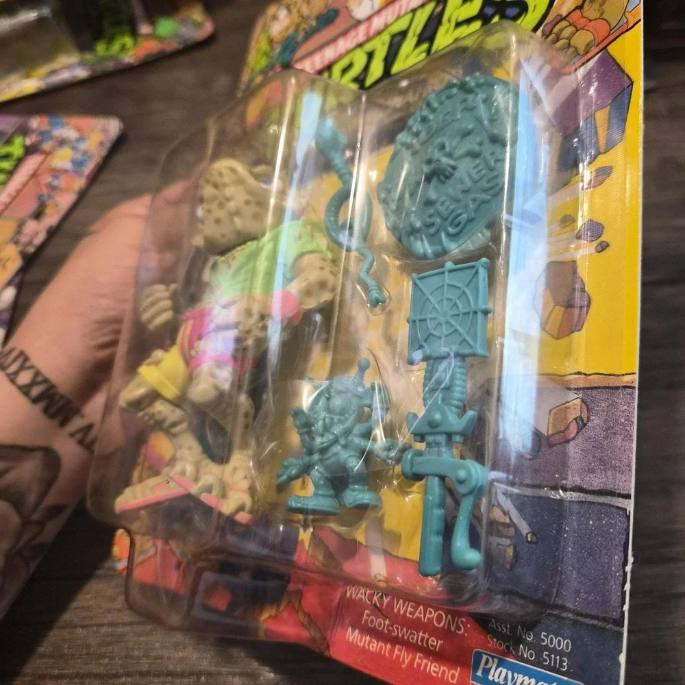 Rare 1990 TMNT Napoleon Bonafrog MOC Sealed Vintage Playmates Action Figure